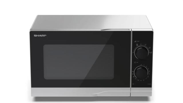 Микровълнова печка Sharp YC-PS201AE-S, Manual Control, Cavity Material -steel, 20l, 700 W, Easy to Clean, Silver door, Cabinet Colour: Silver