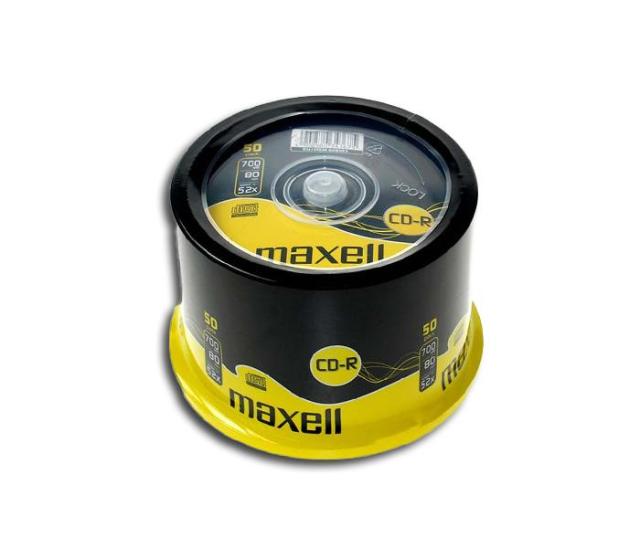 Оптичен носител CD-R80 MAXELL, 700MB, 52x, 50 бр.