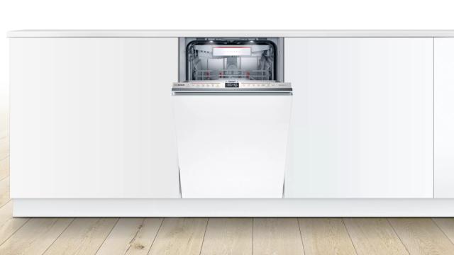 Съдомиялна Bosch SPV6ZMX23E SER6 Dishwasher fully integrated 45cm, C, Zeolith, 9,5l, 10ps, 6p/4o, 43dB, Silence 41dB, 3rd drawer, TimeLight, interior light, HC