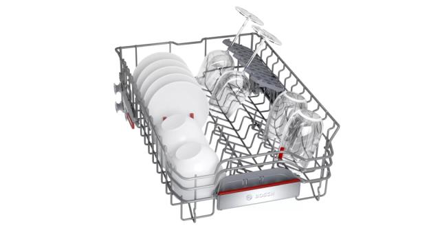 Съдомиялна Bosch SPV6EMX11E SER6 Dishwasher fully integrated 45cm, D, EcoDrying, 9,5l, 10ps, 6p/4o, 44dB, Silence 41dB, 3rd drawer, TimeLight, interior light, HC