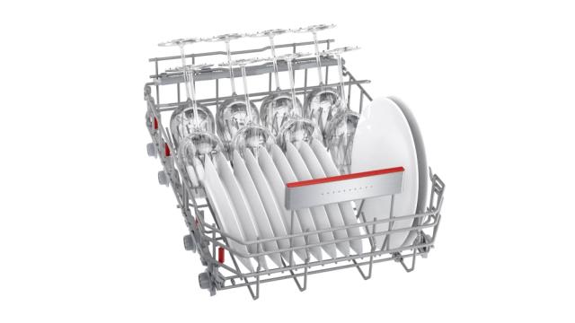 Съдомиялна Bosch SPV6EMX11E SER6 Dishwasher fully integrated 45cm, D, EcoDrying, 9,5l, 10ps, 6p/4o, 44dB, Silence 41dB, 3rd drawer, TimeLight, interior light, HC