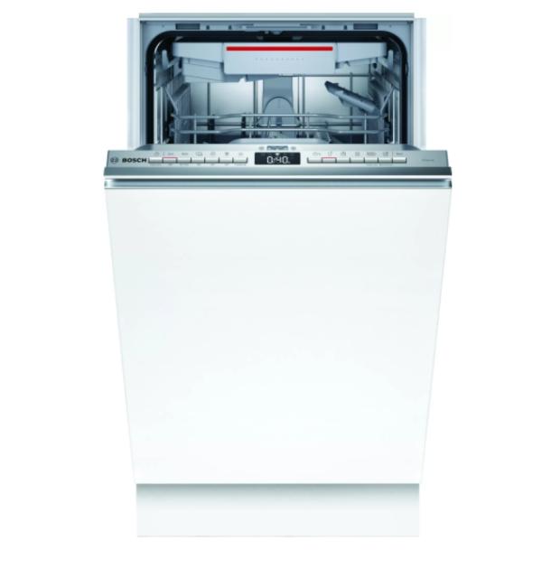 Съдомиялна Bosch SPV4EMX20E SER4 Dishwasher fully integrated 45cm, D, EcoDrying, 9,5l, 10ps, 6p/4o, 45dB, Silence 42dB, 3rd drawer, Rackmatic, HC
