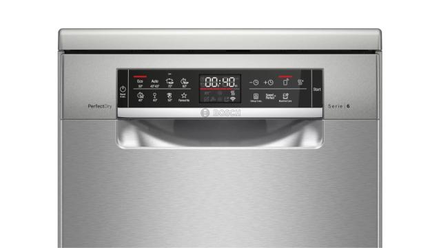Съдомиялна Bosch SPS6ZMI35E SER6 Free-standing dishwasher 45cm, C, Zeolith, 9,5l, 10ps, 8p/4o, 43dB, Silence 41dB, 3rd drawer, inox, interior light, HC