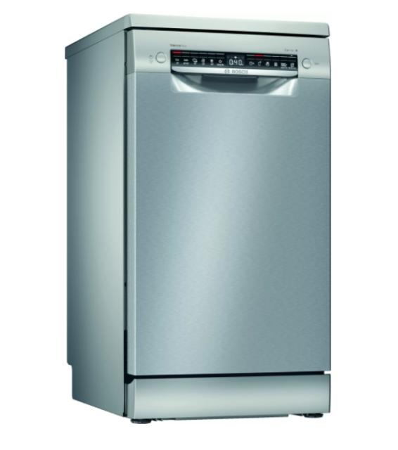Съдомиялна Bosch SPS4EMI28E SER4 Free-standing dishwasher 45cm D, EcoDrying, 9,5l, 10ps, 6p/4o, 44dB, Silence 41dB, 3rd drawer, Rackmatic, inox, HC
