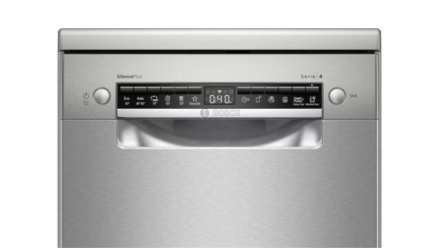 Съдомиялна Bosch SPS4EMI28E SER4 Free-standing dishwasher 45cm D, EcoDrying, 9,5l, 10ps, 6p/4o, 44dB, Silence 41dB, 3rd drawer, Rackmatic, inox, HC