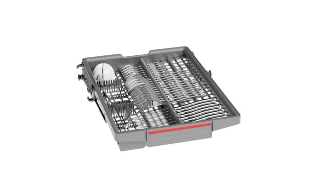 Съдомиялна Bosch SPS4HMI61E SER4 Free-standing dishwasher 45cm, E, 9,5l, 10ps, 6p/4o, 44dB, Silence 41dB, 3rd drawer, Rackmatic, inox, HC