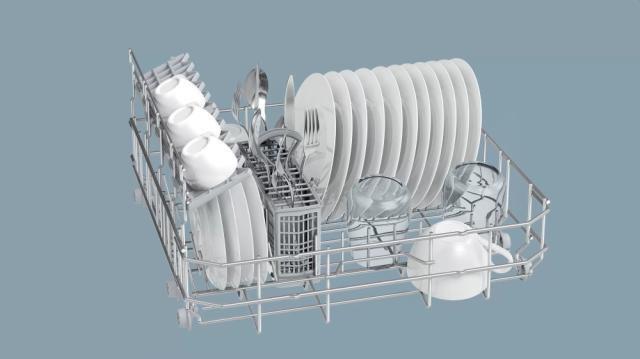 Съдомиялна Bosch SKS62E32EU SER4; Economy; Compact dishwasher, F, Polinox, 6 place settings, 8l, 49dB, white, display, Glass