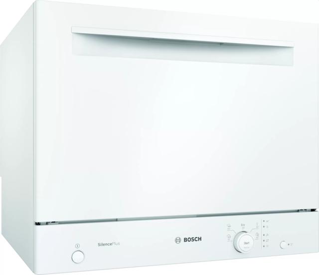 Съдомиялна Bosch SKS51E32EU SER2; Economy; Compact dishwasher, F, Polinox, 6 place settings, 8l, 49dB, white, Glass