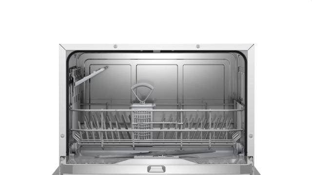 Съдомиялна Bosch SKS51E32EU SER2; Economy; Compact dishwasher, F, Polinox, 6 place settings, 8l, 49dB, white, Glass