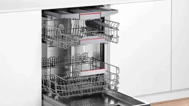 Съдомиялна Bosch SMD6TCX00E SER6, Dishwasher fully integrated, A, Zeolith, EcoDrying, 9,5 l, 14 ps, 6p/5o, 44 dB(B), Silence 42 dB, OpenAssist, display, 3rd drawer, HC