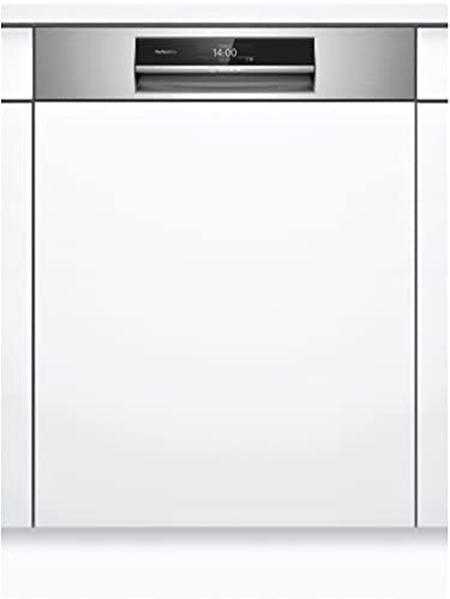 Съдомиялна Bosch SMI8YCS03E, SER8, Learning dishwasher semi-integrated, B, Zeolith, EcoDrying, 9,5 l, 14 ps, 8p/6o, 43 dB(B), Silence 41 dB, 3rd drawer, Extra Clean Zone, 2 TFT display, PerfectDry, Home Connect, interior light