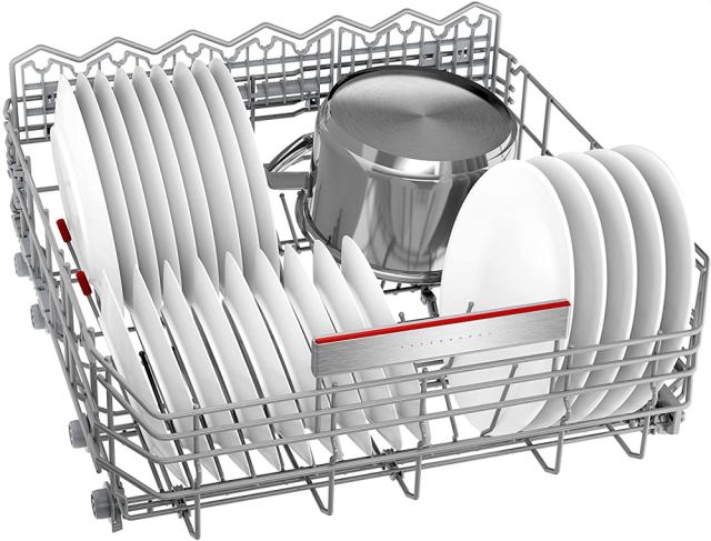 Съдомиялна Bosch SMI8YCS03E, SER8, Learning dishwasher semi-integrated, B, Zeolith, EcoDrying, 9,5 l, 14 ps, 8p/6o, 43 dB(B), Silence 41 dB, 3rd drawer, Extra Clean Zone, 2 TFT display, PerfectDry, Home Connect, interior light
