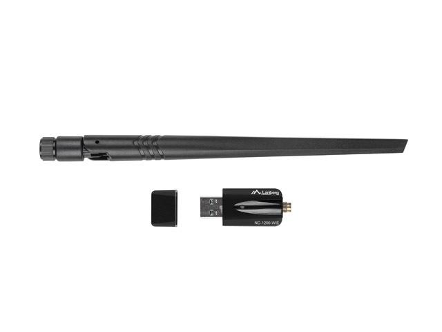 Адаптер Lanberg Wireless Network Card USB adapter NC-1200-WIE AC1200 Dual Band