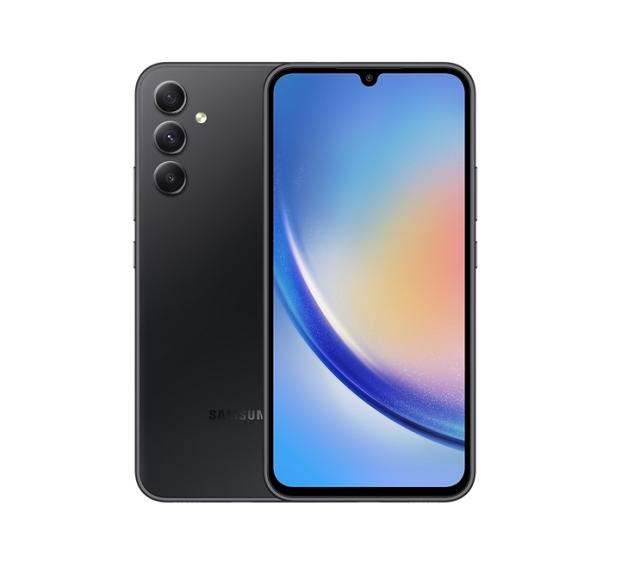 Мобилен телефон Samsung SM-A346 GALAXY A34 5G 256 GB, Octa-Core (2x2.6 GHz, 6x2.0 GHz), 8 GB RAM, 6.6" 1080x2340 120 Hz, 48.0 MP + 8.0 MP + 5.0 MP + 13.0 Selfie, 5000 mAh, Dual SIM, Black