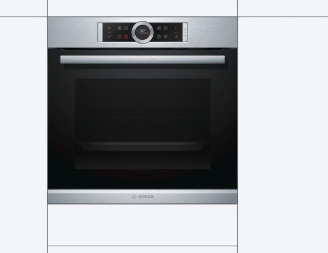 Фурна Bosch HBG655BS1, Built-in oven 4D HotAir, EcoClean - full