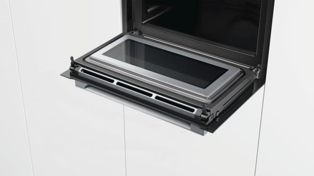 Фурна Bosch CMG656BS1, Built-in oven 4D HotAir- compact, combined microwave