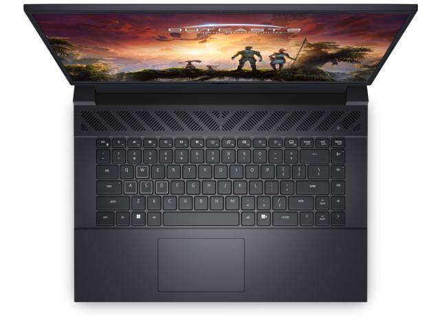 Лаптоп Dell G16 7630, Intel Core i7-13650HX (24 MB cache, 14 core, up to 4.90 GHz), 16" QHD+ (2560x1600) 165Hz, 3ms, sRGB-100%, 16GB, 2x8GB, DDR5, 4800MHz, 512GB SSD PCIe M.2, GeForce RTX 4060 8GB GDDR6, Wi-Fi 6 AX201, BT, Cam & Mic, Backlit Kbd, Win