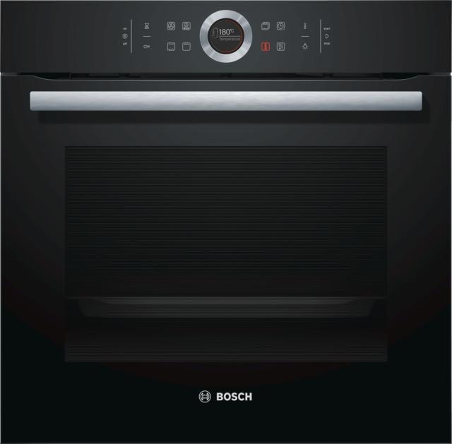 Фурна Bosch HBG633NB1 Oven, 4D HotAir, ecoClean, 1-lvl rail, 2,5“-TFT, black