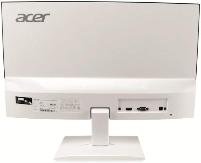 Монитор Acer HA240YAwi, 23.8" IPS LED, Anti-Glare, Ultra-thin, ZeroFrame, AMD FreeSync, Flicker-less, 4ms, 100M:1, 250nits, (1920x1080) FHD, VGA, HDMI, Tilt, White