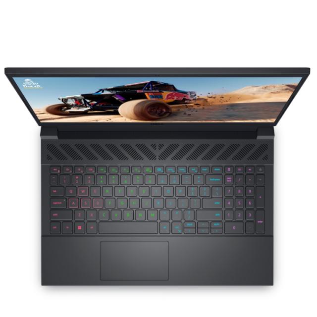 Лаптоп Dell G15 5530, Intel Core i7-13650HX (24 MB cache, 14 core, up to 4.90 GHz), 15.6" FHD (1920x1080) 165Hz, 3ms, sRGB-100%, 16GB, 2x8GB, DDR5, 4800MHz, 512GB SSD PCIe M.2, GeForce RTX 4050 6GB GDDR6, Wi-Fi 6 AX201, BT, Cam & Mic, Backlit Kbd, Wi