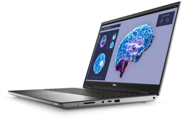 Лаптоп Dell Precision 7680, Intel Core i7-13850HX (30MB, 20 Cores (8P+12E) up to 5.3GHz), 16" FHD+ (1920x1200), WVA AG 500 nits, IR Cam, 32GB, 1x32GB 5600MT/s CAMM, 1TB M.2 PCIe x4 NVMe, NVIDIA RTX 3500 Ada 12GB GDDR6, Wi-Fi 6E, BT, FPR, Backlit, Win