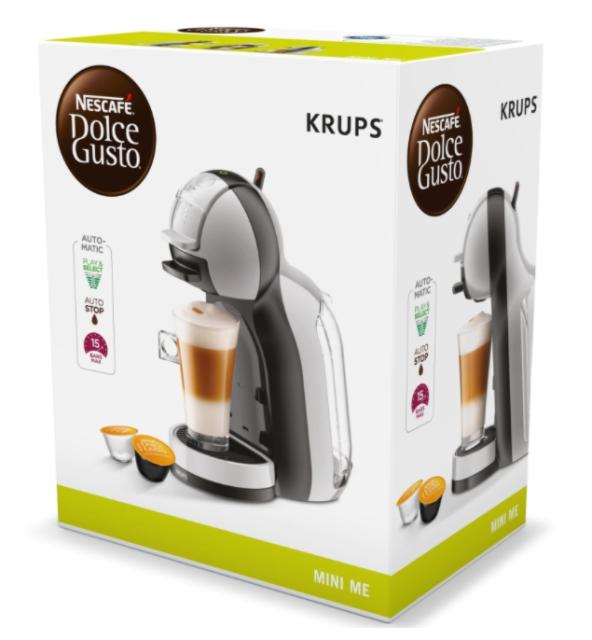 Кафемашина Krups KP123B31, Dolce Gusto MINI ME, Espresso machine, 1500W, 0.8l, black & grey