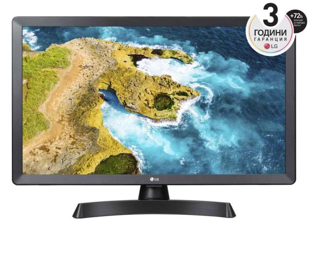 Монитор LG 28TQ515S-PZ, 28.0" WVA, LED non Glare, Smart webOS 22, TV Tuner DVB-T2/C /S2, 1000:1, Mega DFC, 250cd, 1366x768, Wi-Fi, LAN, AirPlay, WiDi, Miracast, HDMI, CI Slot, USB 2.0, Optical Out, AI Sound, Speaker 5W, Black