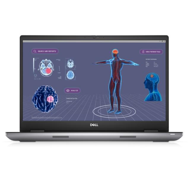 Лаптоп Dell Precision 7780, Intel Core i9-13950HX (36MB, 24 Cores (8P+16E) up to 5.5GHz), 17" FHD (1920x1080), WVA AG 500 nits, IR Cam, 32GB, 1x32GB 5600MT/s CAMM, 1TB M.2 PCIe x4 NVMe, NVIDIA RTX 3500 Ada 12GB GDDR6, Wi-Fi 6E, BT, FPR, Backlit, Win 