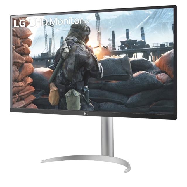 Монитор LG 32UP55NP-W, 31.5" Wide LED AG, VA, DCI-P3 90%, 4ms, 350 cd/m2, 3000:1, 4K (3840x2160), HDR 10, USB Type-C, HDMI, DisplayPort, AMD FreeSync, Height, Tilt, Speaker, Black