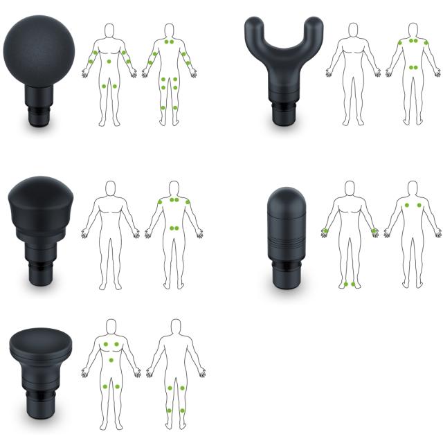 Масажор BEURER MG 185 deep tissue massager, 9 intensity levels & 3 massage programmes, 5 massage attachments, Lithium-ion battery up to 5.5h of use, storage case