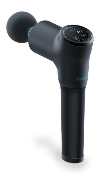 Масажор BEURER MG 185 deep tissue massager, 9 intensity levels & 3 massage programmes, 5 massage attachments, Lithium-ion battery up to 5.5h of use, storage case