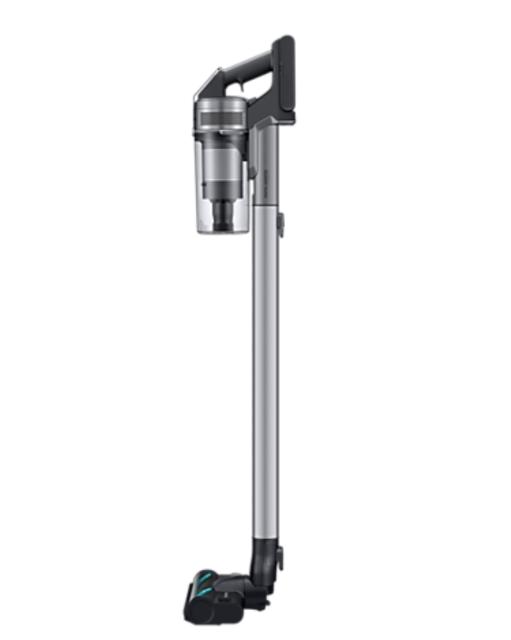 Прахосмукачка Samsung VS20T7566T5/GE, Samsung Jet 75 complete extra Cordless vacuum cleaner with Jet Cyclone, Turbo Action Brush, Digital Display, Suction power 200W, 2-in-1 Charger, Silver