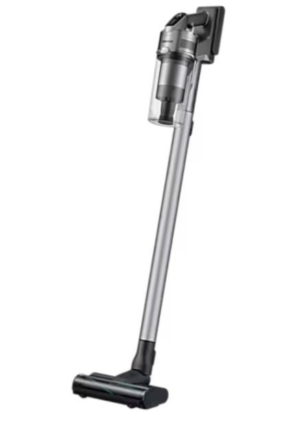Прахосмукачка Samsung VS20T7566T5/GE, Samsung Jet 75 complete extra Cordless vacuum cleaner with Jet Cyclone, Turbo Action Brush, Digital Display, Suction power 200W, 2-in-1 Charger, Silver