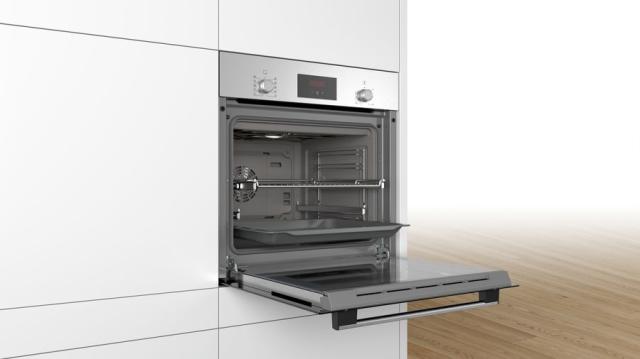 Фурна Bosch HBF154YS0, Built-in oven 3D HotAir, EcoClean Direct, 66l, inox