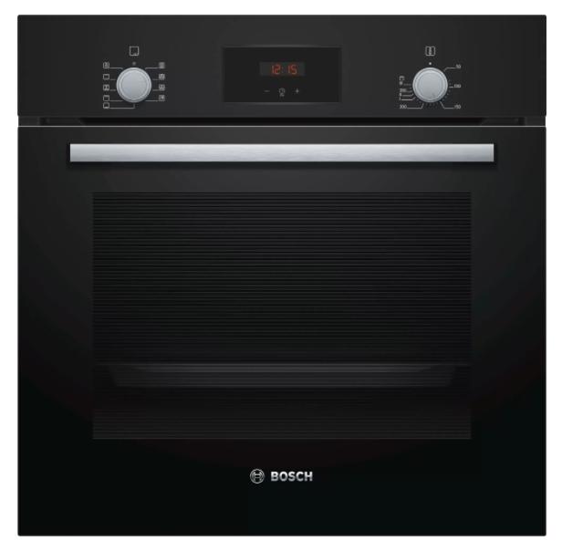 Фурна Bosch HBF134EB1, SER2, Built-in oven 3D HotAir, EcoClean Direct, 66 l, Black
