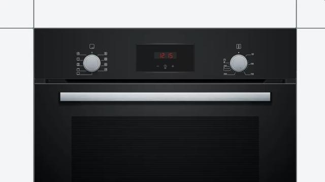 Фурна Bosch HBF134EB1, SER2, Built-in oven 3D HotAir, EcoClean Direct, 66 l, Black