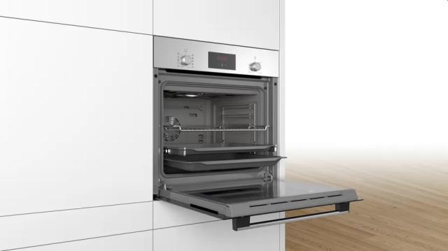 Фурна Bosch HBF154ES0, SER2, Built-in oven 3D HotAir, EcoClean Direct, 66 l, Inox