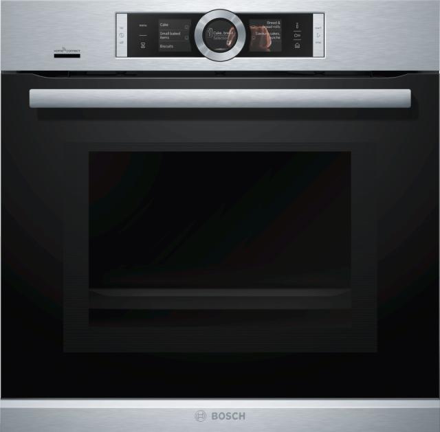 Фурна Bosch HNG6764S6 SER8; Premium; Combi microwave oven, 4D, Pyro, addSteam, PerfectRoast, PerfectBake, 1-lvl Pyro rail, HC, LED light, 3x 2,5“-TFT