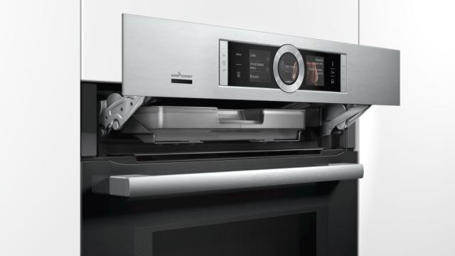 Фурна Bosch HNG6764S6 SER8; Premium; Combi microwave oven, 4D, Pyro, addSteam, PerfectRoast, PerfectBake, 1-lvl Pyro rail, HC, LED light, 3x 2,5“-TFT