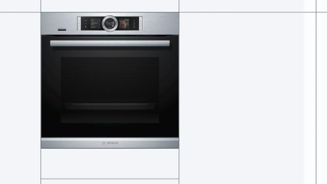 Фурна Bosch HSG636XS6 SER8; Premium; Combi-steam oven, 4D HotAir, fullSteam, EcoClean back, PerfectBake, PerfectRoast, 14 HM, 3-lvl rail, HC, LED light, 3x 2,5“-TFT
