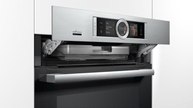 Фурна Bosch HSG636XS6 SER8; Premium; Combi-steam oven, 4D HotAir, fullSteam, EcoClean back, PerfectBake, PerfectRoast, 14 HM, 3-lvl rail, HC, LED light, 3x 2,5“-TFT