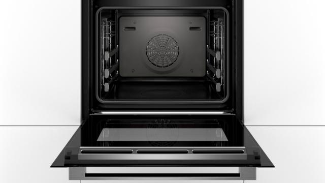 Фурна Bosch HSG636XS6 SER8; Premium; Combi-steam oven, 4D HotAir, fullSteam, EcoClean back, PerfectBake, PerfectRoast, 14 HM, 3-lvl rail, HC, LED light, 3x 2,5“-TFT