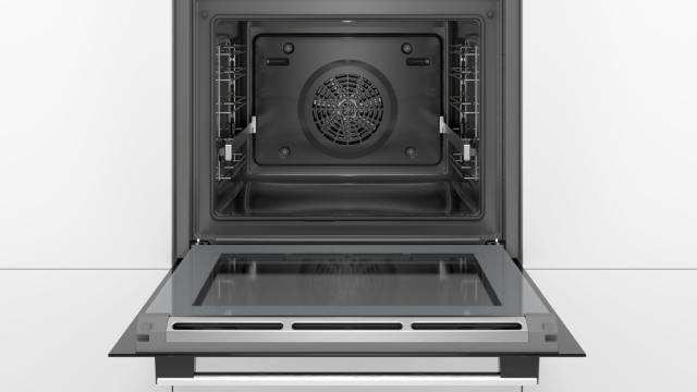 Фурна Bosch HRG5785S6 SER6; Comfort; Combi-steam oven, AddSteam, Pyro, AutoPilot 30, Meatprobe (1p), 1 level clip rail, SoftOpen & SoftClose, HC