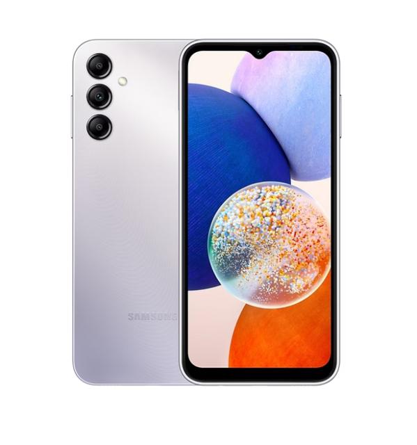 Мобилен телефон Samsung SM-A146 GALAXY A14 5G 128 GB, Octa-Core (2x2.2 GHz, 6x2.0 GHz), 4 GB RAM, 6.6" 1080x2408 90 Hz, 50.0 MP + 2.0 MP + 2.0 MP + 13.0 Selfie, 5000 mAh, Dual SIM, Silver