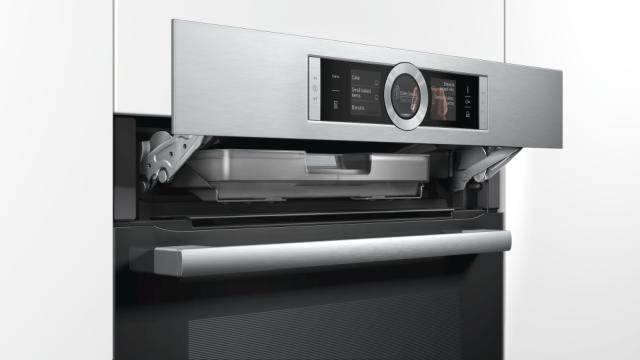 Фурна Bosch CSG656BS2 SER8; Premium; Compact combi-steam oven, fullSteam, ecoClean full, Assist, 3x 2,5“-TFT