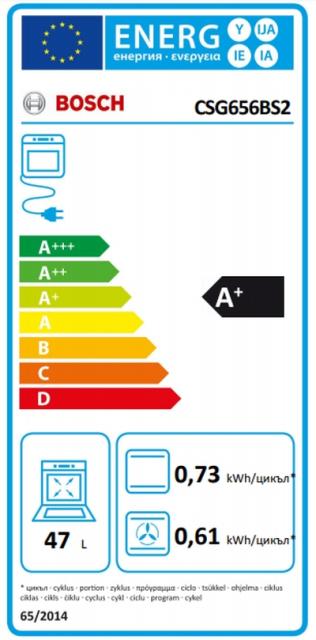 Фурна Bosch CSG656BS2 SER8; Premium; Compact combi-steam oven, fullSteam, ecoClean full, Assist, 3x 2,5“-TFT