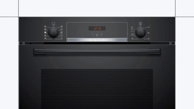 Фурна Bosch HRA534EB0 SER4, Built-in oven with added steam, 71 l, Energy Efficiency class: A, Hotair steam, 3D hot air, EcoClean, Black