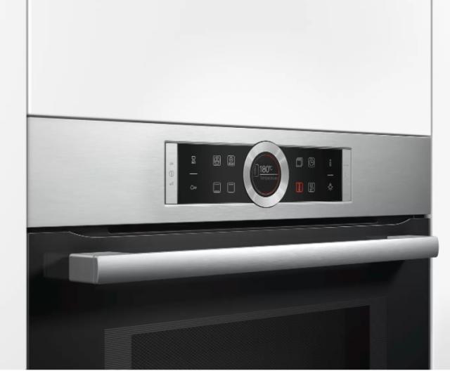 Фурна Bosch CMG633BS1 SER8, Compact built-in oven with microwave function, 60 x 45 cm, 45 l, Max. power: 900 W, AutoPilot 14, Stainless Steel