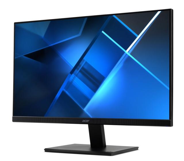 Монитор Acer Vero V247YAbiv, 23.8" VA, Anti-Glare, Adaptive Sync, 4ms (GTG), 75Hz, 3000:1, 250nits, 1920x1080, Flicker-Less, BlueLightShield, HDMI, VGA, Audio out, VESA, Tilt, black