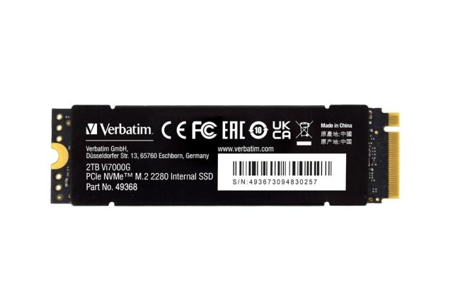 Твърд диск Verbatim Vi7000G Internal PCIe NVMe M.2 SSD 2TB
